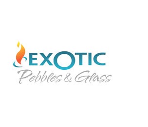 EXOTIC PEBBLES & AGGREGATES EFG-R04S 12# .25" Sky Blue Reflective Fire Glass